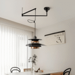 Hem & Trädgård > Belysning > Belysningsarmaturer > Taklampor Metall Trä Vipparm Hänglampa