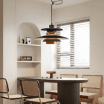 Hem & Trädgård > Belysning > Belysningsarmaturer > Taklampor Metall Trä Vipparm Hänglampa