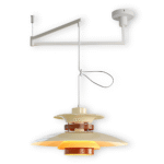 Hem & Trädgård > Belysning > Belysningsarmaturer > Taklampor Metall Trä Vipparm Hänglampa