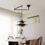 Hem & Trädgård > Belysning > Belysningsarmaturer > Taklampor Metall Trä Vipparm Hänglampa