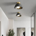 Hem & Trädgård > Belysning > Belysningsarmaturer > Taklampor Metallic Retro Svart & Vit LED Taklampa