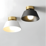 Hem & Trädgård > Belysning > Belysningsarmaturer > Taklampor Metallic Retro Svart & Vit LED Taklampa