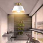 Hem & Trädgård > Belysning > Belysningsarmaturer > Taklampor Metallic Retro Svart & Vit LED Taklampa