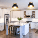 Hem & Trädgård > Belysning > Belysningsarmaturer > Taklampor Metallic Retro Svart & Vit LED Taklampa