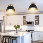 Hem & Trädgård > Belysning > Belysningsarmaturer > Taklampor Metallic Retro Svart & Vit LED Taklampa