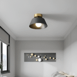 Hem & Trädgård > Belysning > Belysningsarmaturer > Taklampor Metallic Retro Svart & Vit LED Taklampa