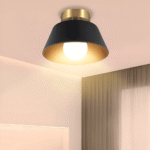 Hem & Trädgård > Belysning > Belysningsarmaturer > Taklampor Metallic Retro Svart & Vit LED Taklampa