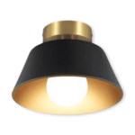 Hem & Trädgård > Belysning > Belysningsarmaturer > Taklampor Metallic Retro Svart & Vit LED Taklampa