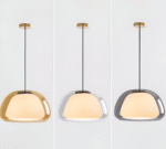 Hem & Trädgård > Belysning > Belysningsarmaturer > Taklampor Modern Kräm Glas Pendellampa