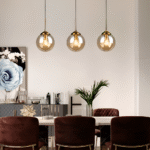 Hem & Trädgård > Belysning > Belysningsarmaturer > Taklampor Nordisk LED Glas Hänglampa