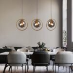 Hem & Trädgård > Belysning > Belysningsarmaturer > Taklampor Nordisk LED Glas Hänglampa