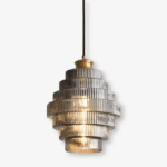 Hem & Trädgård > Belysning > Belysningsarmaturer > Taklampor Retro Glas och Messing Hänglampa