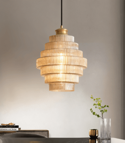 Hem & Trädgård > Belysning > Belysningsarmaturer > Taklampor Retro Glas och Messing Hänglampa