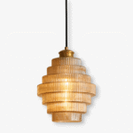 Hem & Trädgård > Belysning > Belysningsarmaturer > Taklampor Retro Glas och Messing Hänglampa