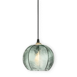 Hem & Trädgård > Belysning > Belysningsarmaturer > Taklampor Retro Modern Ribbad Glas Hänglampa