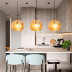 Hem & Trädgård > Belysning > Belysningsarmaturer > Taklampor Retro Modern Ribbad Glas Hänglampa