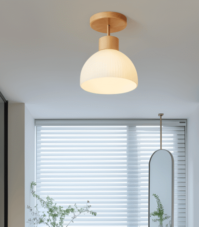 Hem & Trädgård > Belysning > Belysningsarmaturer > Taklampor Ribbad LED Taklampa i Glas