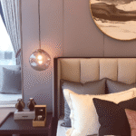 Hem & Trädgård > Belysning > Belysningsarmaturer > Taklampor Rund Champagne Grå Glas LED Pendellampa