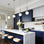 Hem & Trädgård > Belysning > Belysningsarmaturer > Taklampor Rund Vit Glas Skärm Hänglampa