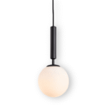 Hem & Trädgård > Belysning > Belysningsarmaturer > Taklampor Rund Vit Glas Skärm Hänglampa