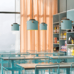 Hem & Trädgård > Belysning > Belysningsarmaturer > Taklampor Skandinavisk trä & järn Färgglad LED Hänglampa