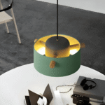 Hem & Trädgård > Belysning > Belysningsarmaturer > Taklampor Skandinavisk trä & järn Färgglad LED Hänglampa