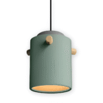 Hem & Trädgård > Belysning > Belysningsarmaturer > Taklampor Skandinavisk trä & järn Färgglad LED Hänglampa