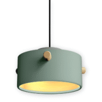 Hem & Trädgård > Belysning > Belysningsarmaturer > Taklampor Skandinavisk trä & järn Färgglad LED Hänglampa