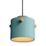 Hem & Trädgård > Belysning > Belysningsarmaturer > Taklampor Skandinavisk trä & järn Färgglad LED Hänglampa