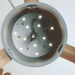 Hem & Trädgård > Belysning > Belysningsarmaturer > Taklampor Skandinavisk trä & järn Färgglad LED Hänglampa