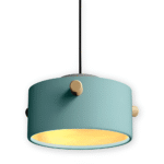 Hem & Trädgård > Belysning > Belysningsarmaturer > Taklampor Skandinavisk trä & järn Färgglad LED Hänglampa