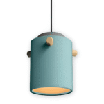 Hem & Trädgård > Belysning > Belysningsarmaturer > Taklampor Skandinavisk trä & järn Färgglad LED Hänglampa