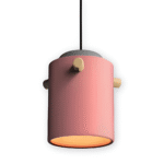 Hem & Trädgård > Belysning > Belysningsarmaturer > Taklampor Skandinavisk trä & järn Färgglad LED Hänglampa