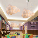 Hem & Trädgård > Belysning > Belysningsarmaturer > Taklampor Skurrig Svävande Vit Moln Hänglampa