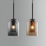 Hem & Trädgård > Belysning > Belysningsarmaturer > Taklampor Snygg Dubbelglas Pendellampa