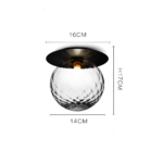 Hem & Trädgård > Belysning > Belysningsarmaturer > Taklampor Stilfull Mattad & Klar Kristallkula LED Taklampa