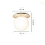 Hem & Trädgård > Belysning > Belysningsarmaturer > Taklampor Stilfull Mattad & Klar Kristallkula LED Taklampa