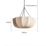 Hem & Trädgård > Belysning > Belysningsarmaturer > Taklampor Stoff Wabi-Sabi Stil Pendellampa