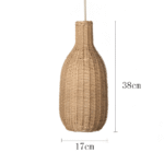 Hem & Trädgård > Belysning > Belysningsarmaturer > Taklampor Taklampa Vintage Handgjord Rattan