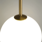 Hem & Trädgård > Belysning > Belysningsarmaturer > Taklampor Vertikalt Snöre med Matt Glaskula