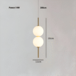 Hem & Trädgård > Belysning > Belysningsarmaturer > Taklampor Vertikalt Snöre med Matt Glaskula