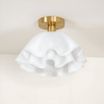 Hem & Trädgård > Belysning > Belysningsarmaturer > Taklampor Vit Blomma Akryl Taklampa