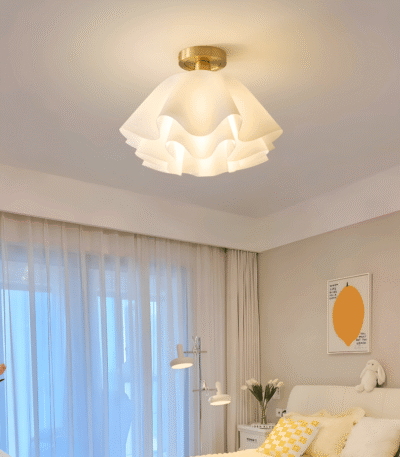 Hem & Trädgård > Belysning > Belysningsarmaturer > Taklampor Vit Blomma Akryl Taklampa