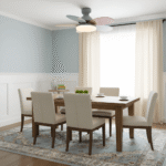 Hem & Trädgård > Belysning > Taklampor > Takfläktar med Belysning Färgglad Blomblad Design Takfläkt med Inbyggd LED-Belysning