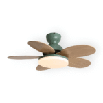 Hem & Trädgård > Belysning > Taklampor > Takfläktar med Belysning Färgglad Blomblad Design Takfläkt med Inbyggd LED-Belysning