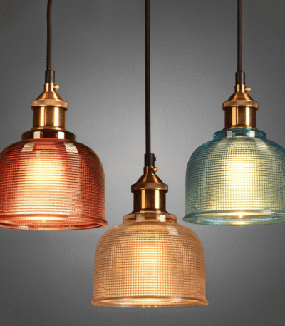 Hus & Trädgård > Belysning > Belysningsarmaturer > Taklampor Färgglad Retro Glas Taklampa