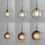 Lamps Enkelsidig Vintage Glasglobslampa