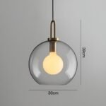 Lamps Enkelsidig Vintage Glasglobslampa