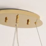 Lyxig Kristall Taklampa i Guld