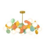 Modern Taklampa i Färgglad Gren-Design